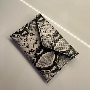 Snakeskin envelope wallet